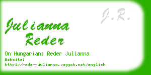 julianna reder business card